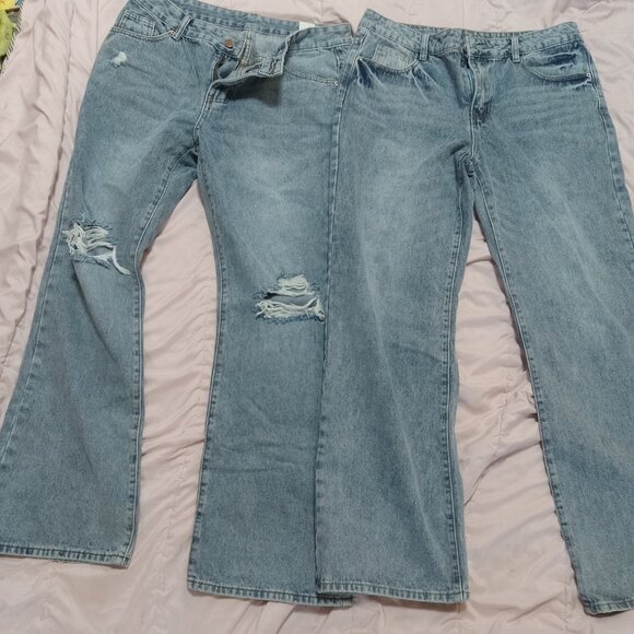 Shein Two pair of women's jeans Size large - Picture 1 of 7